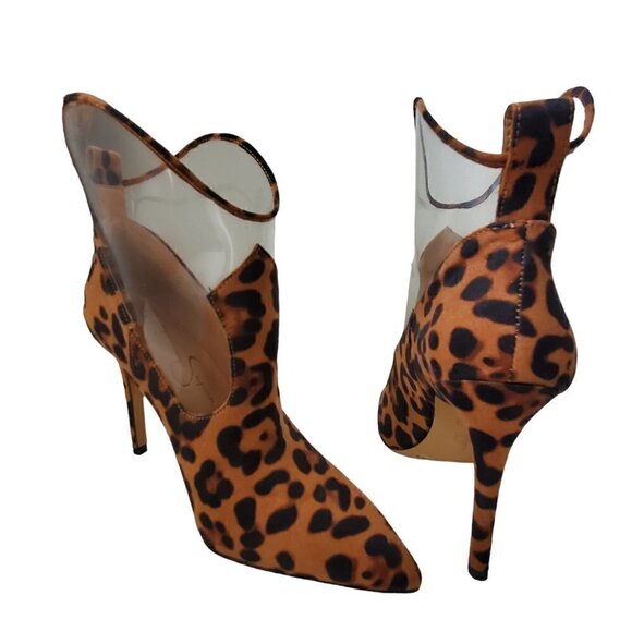 JESSICA SIMPSON WESTERN HIGH HEEL BOOTIE SIZE 5.5 - Picture 2 of 8